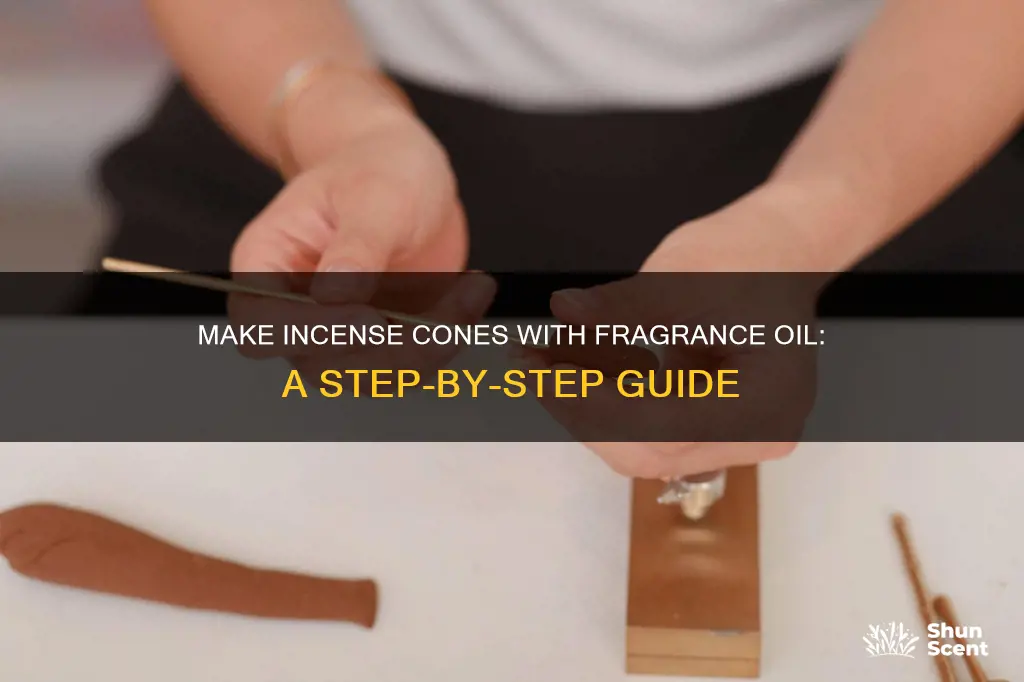 how to make incense cones with fragrance oil