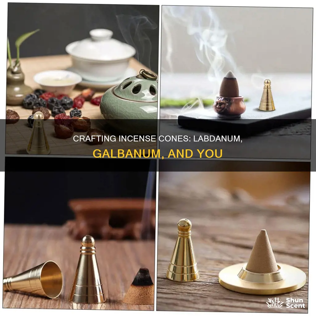 how to make incense cones with labdanum and galbanum