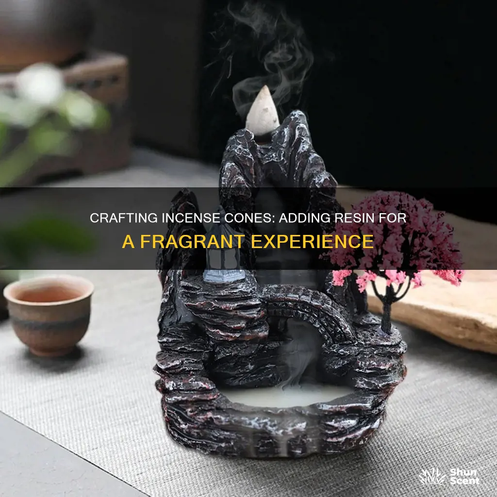 how to make incense cones with resin