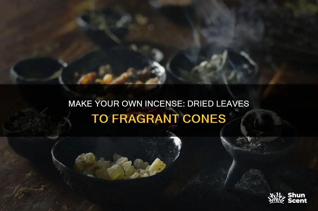 how to make incense from leaves