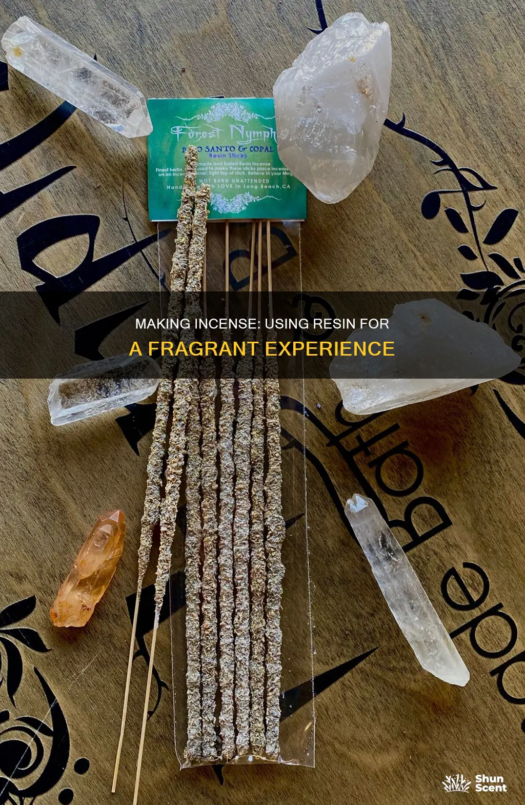 how to make incense from resin