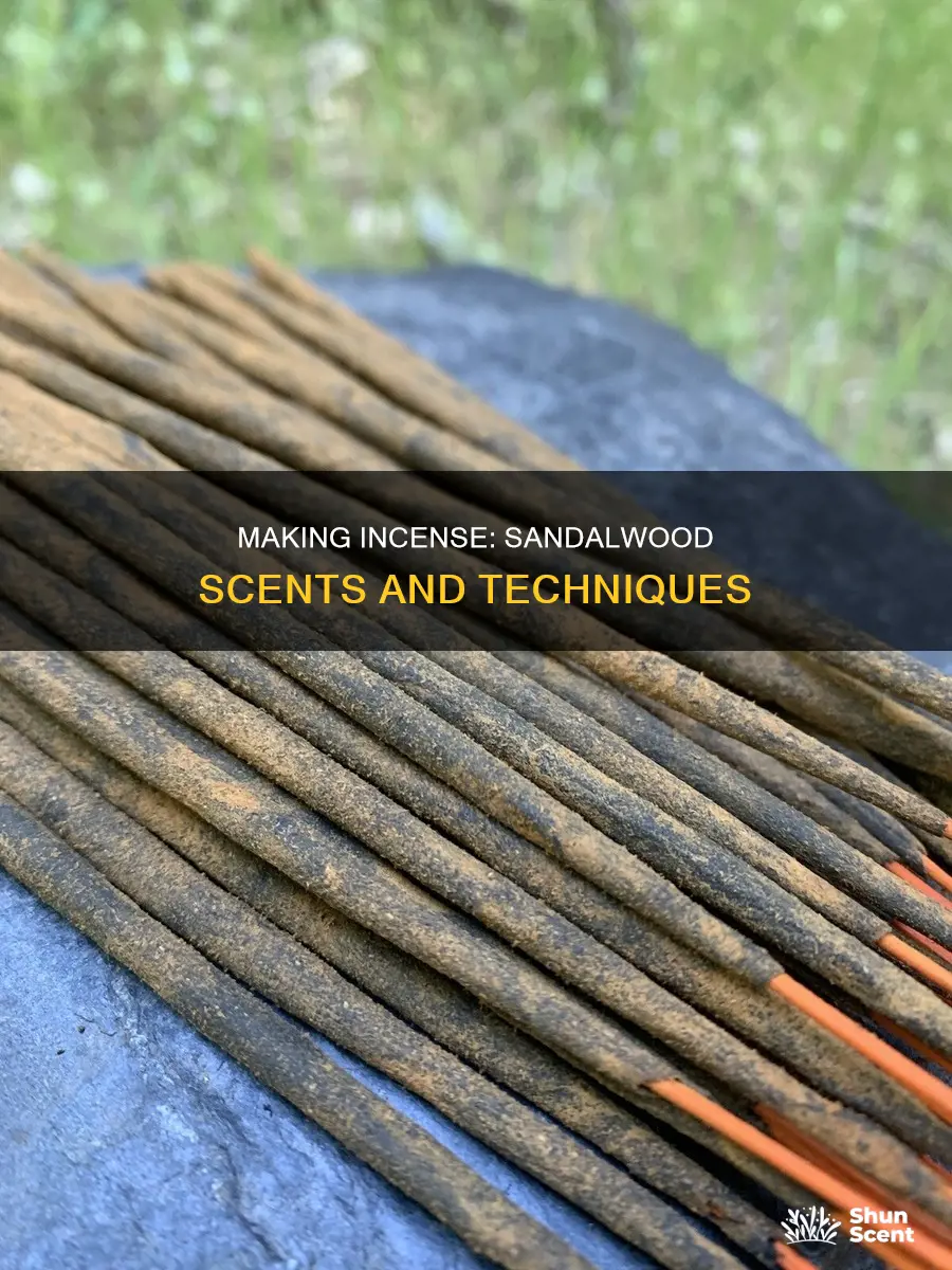 how to make incense from sandalwood