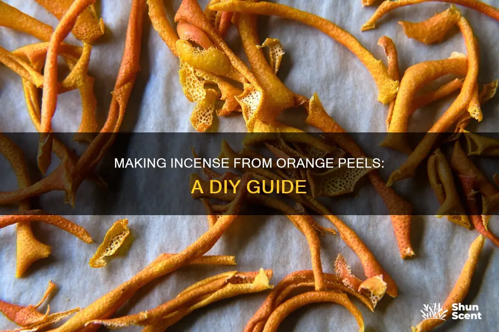 how to make incense out of orange peels