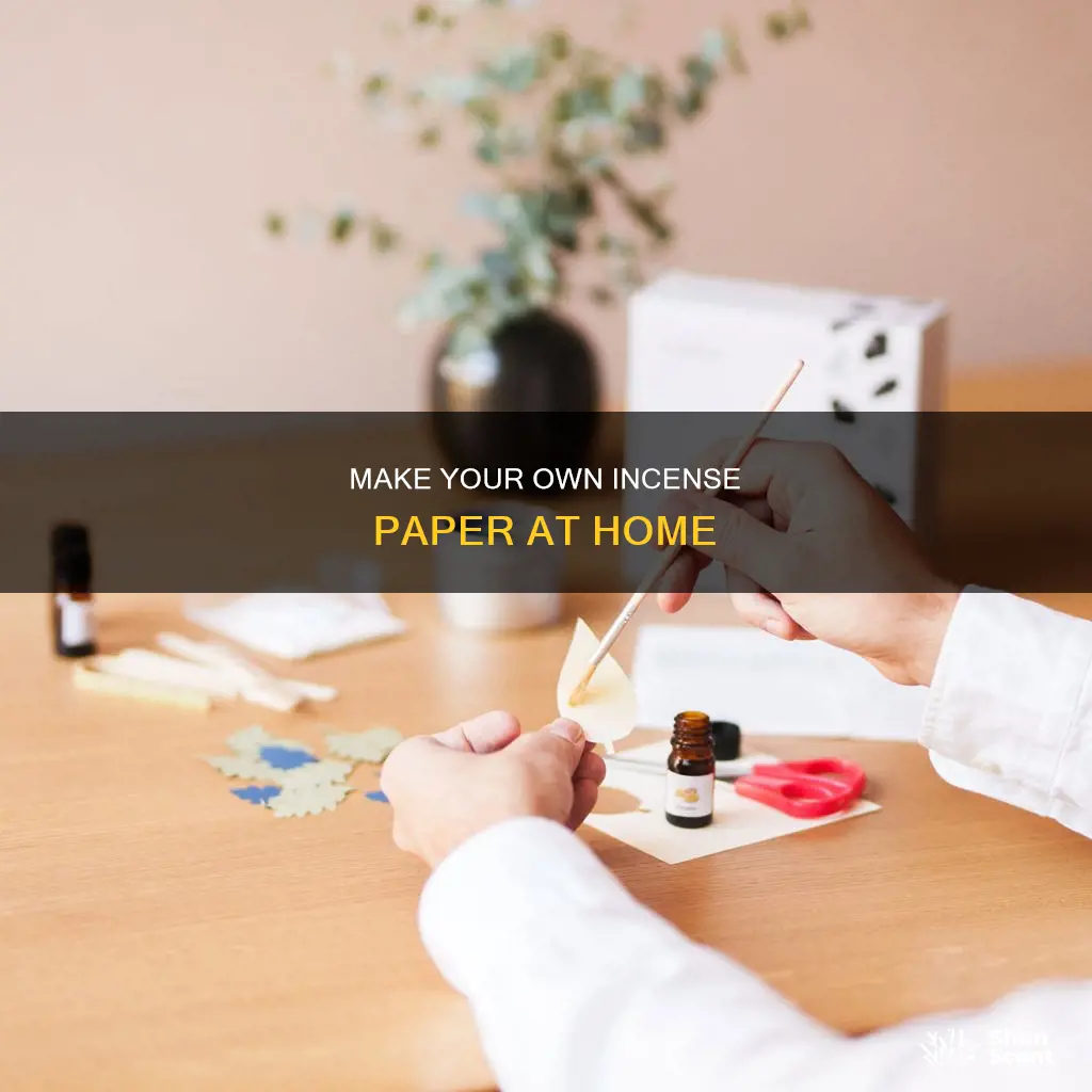 how to make incense paper