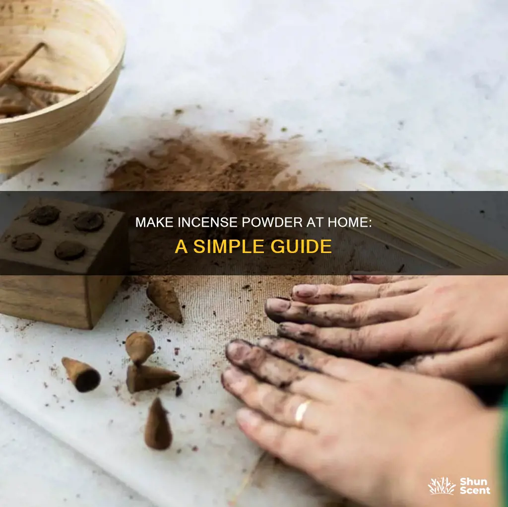 how to make incense powder at home