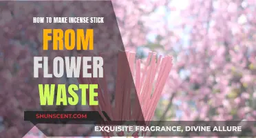 Make Incense Sticks with Fragrant Flower Waste