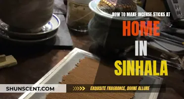 Make Incense Sticks at Home: A Sinhala Guide