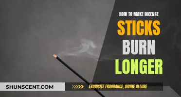 Incense Sticks: Burning Longer with Simple Tricks