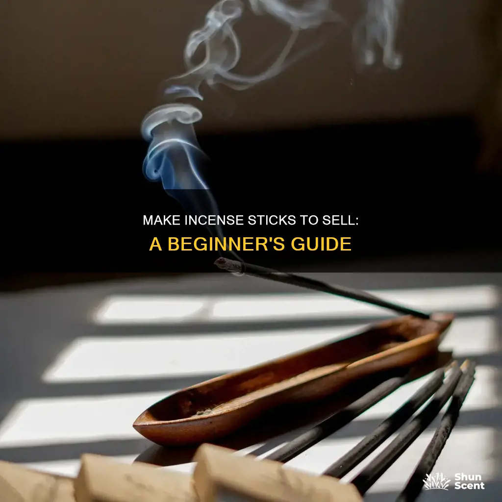 how to make incense sticks to sell