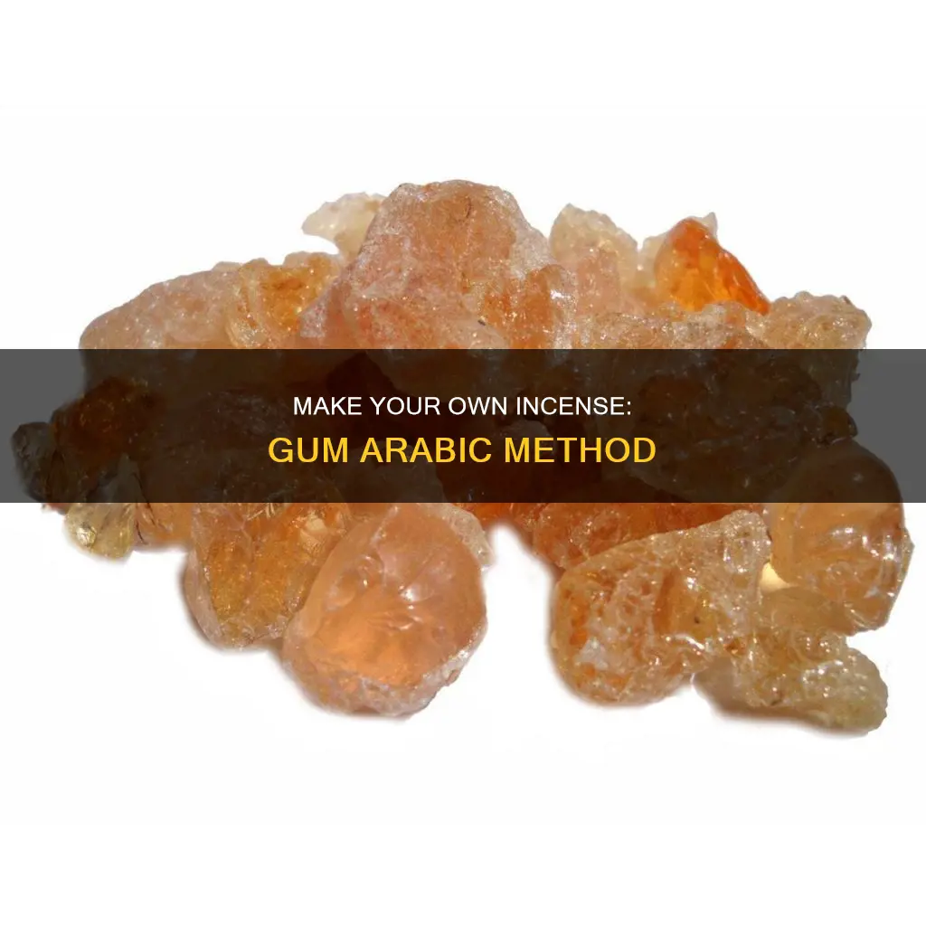 how to make incense with gum arabic