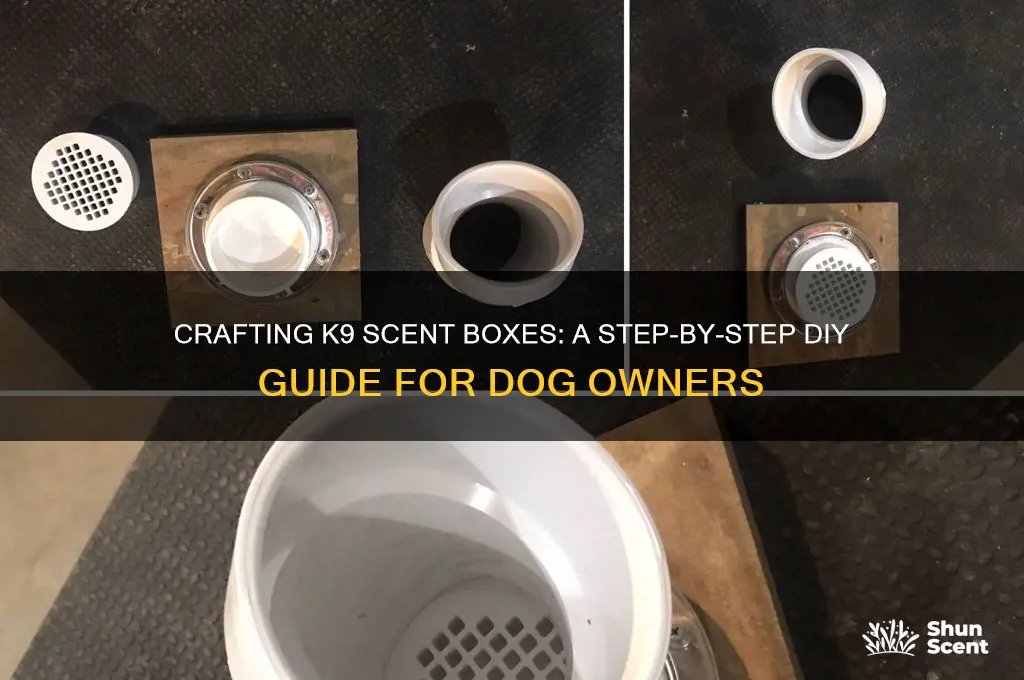 how to make k9 scent boxes