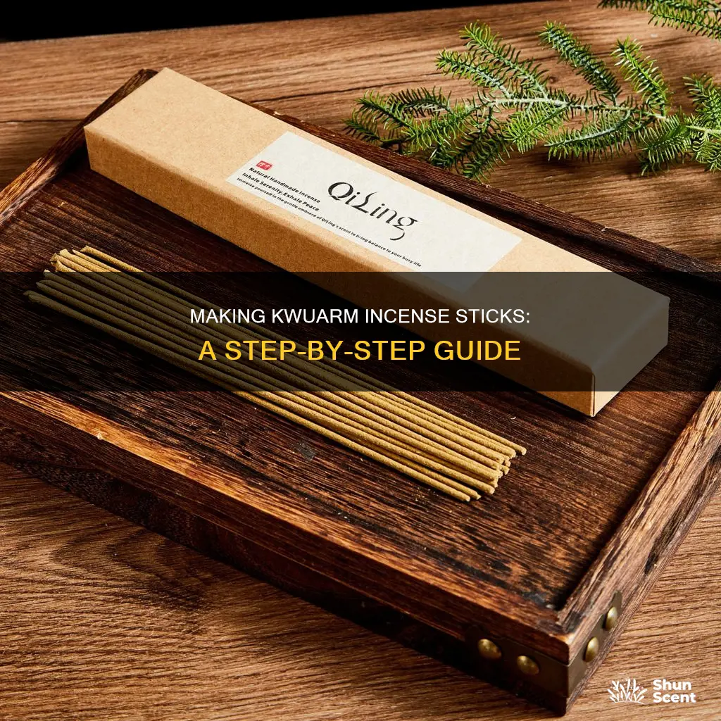 how to make kwuarm incense sticks