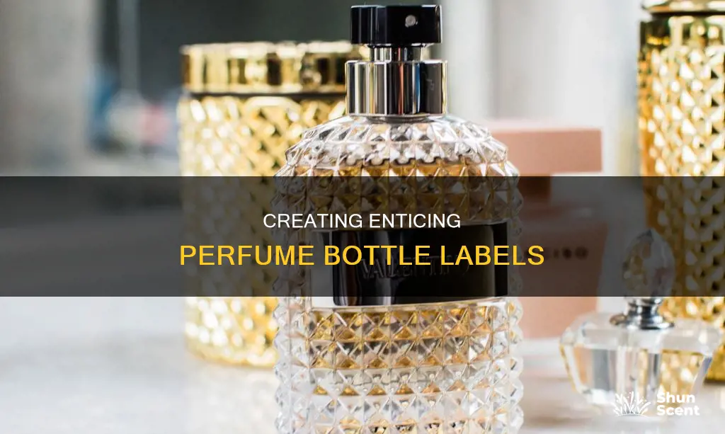 how to make labels for perfume bottles