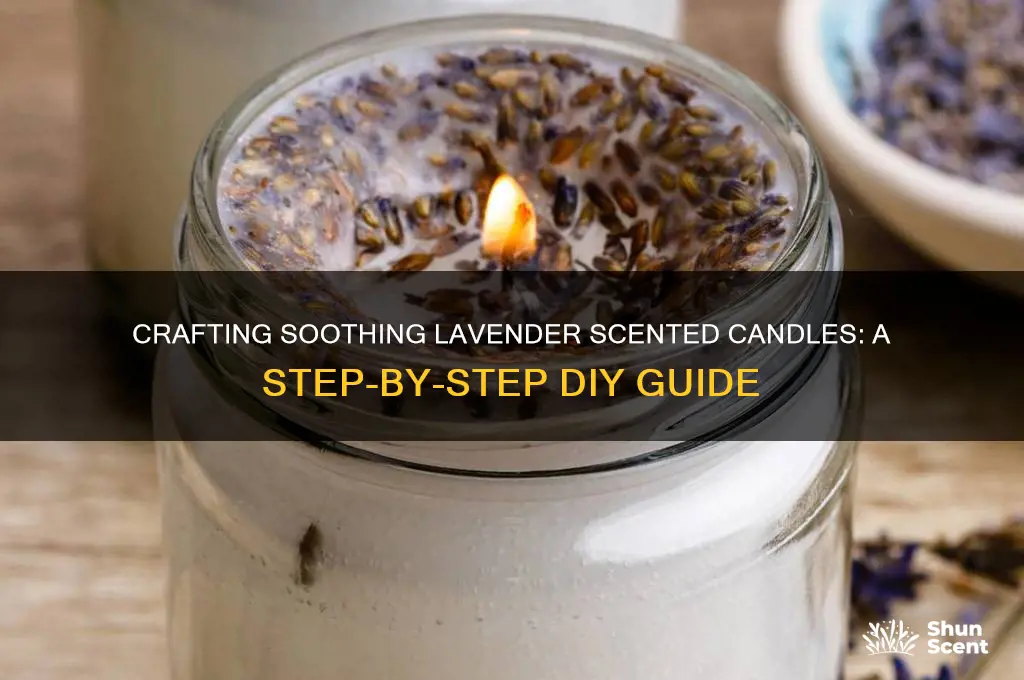 how to make lavender scented candles
