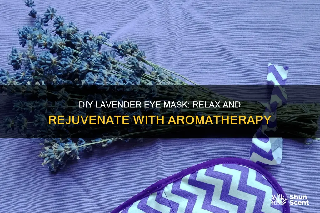 how to make lavender scented eye mask