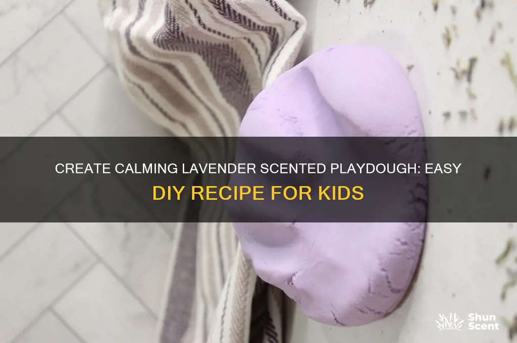how to make lavender scented playdough