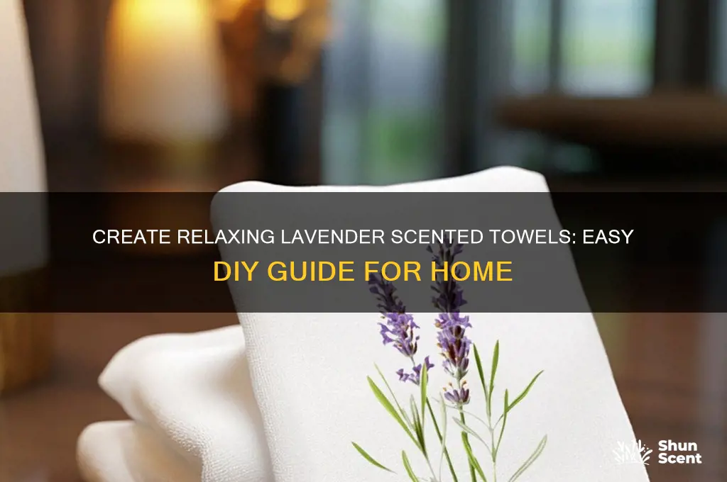 how to make lavender scented towels