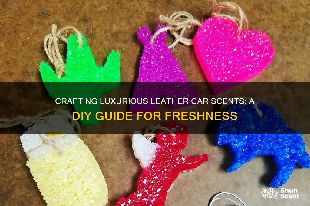 how to make leather car scents