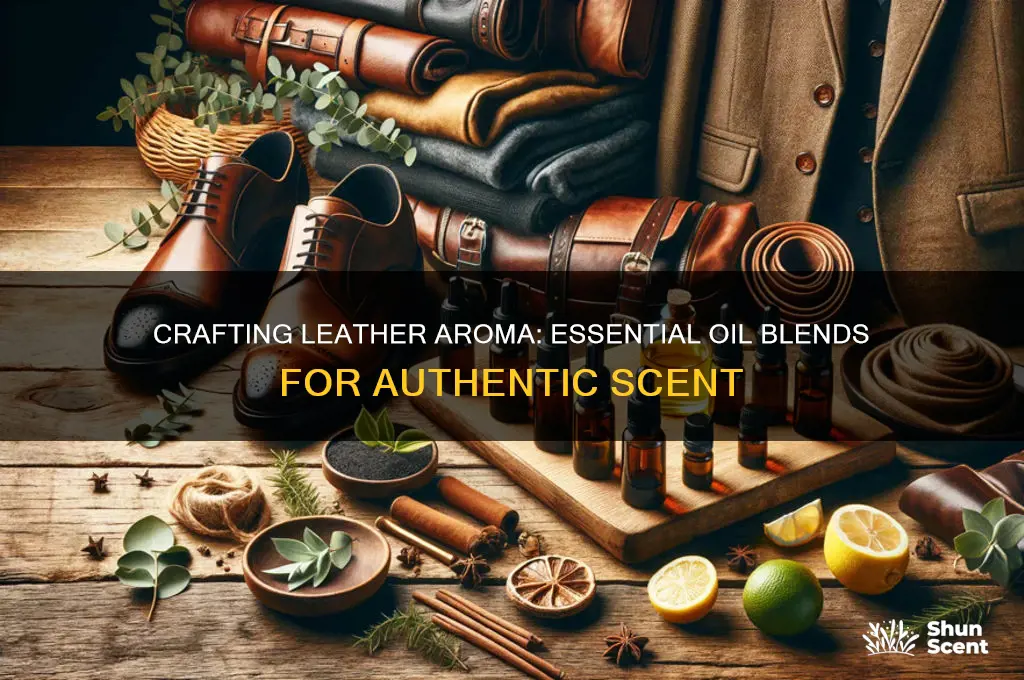 how to make leather scent with essential oils