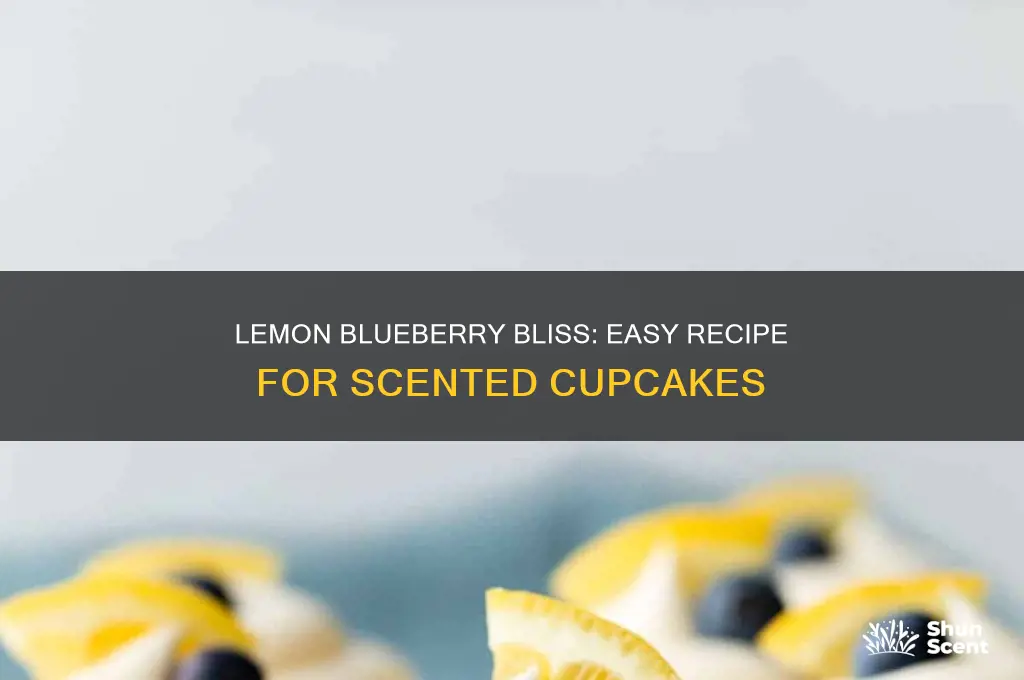 how to make lemon scented blueberry cupcakes