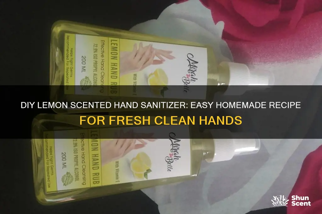 how to make lemon scented hand sanitizer