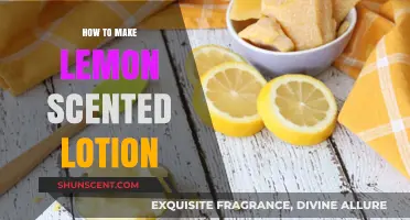 Craft Your Own Refreshing Lemon Scented Lotion at Home