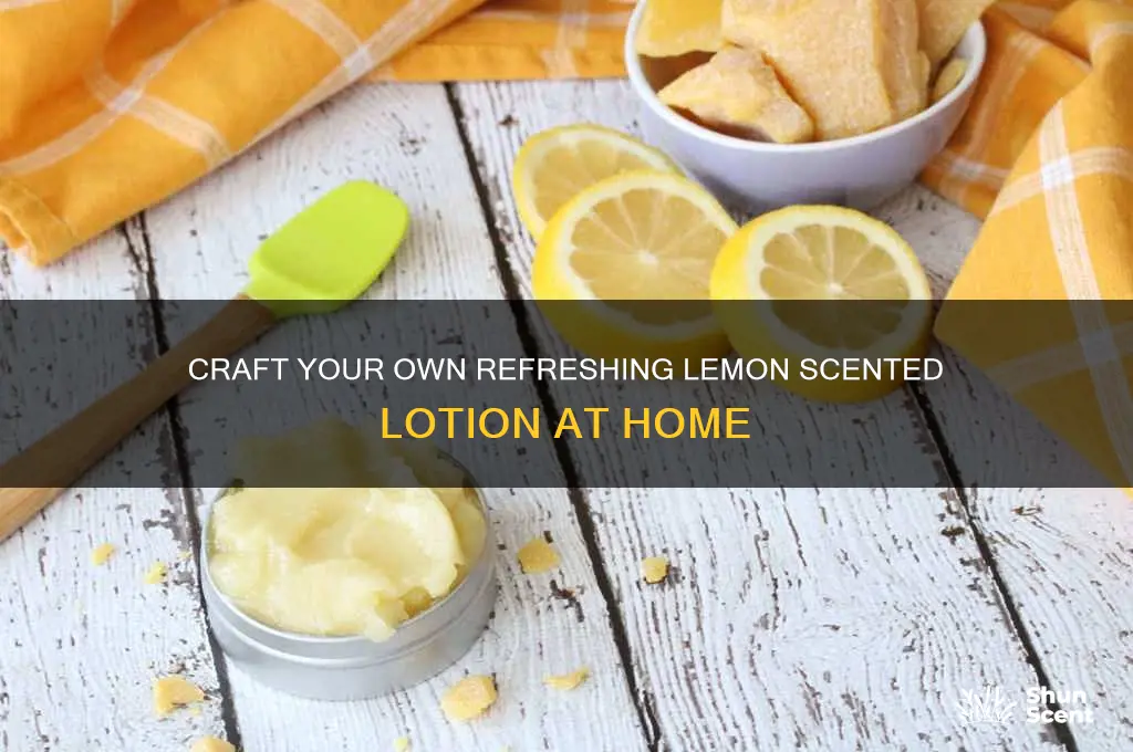 how to make lemon scented lotion