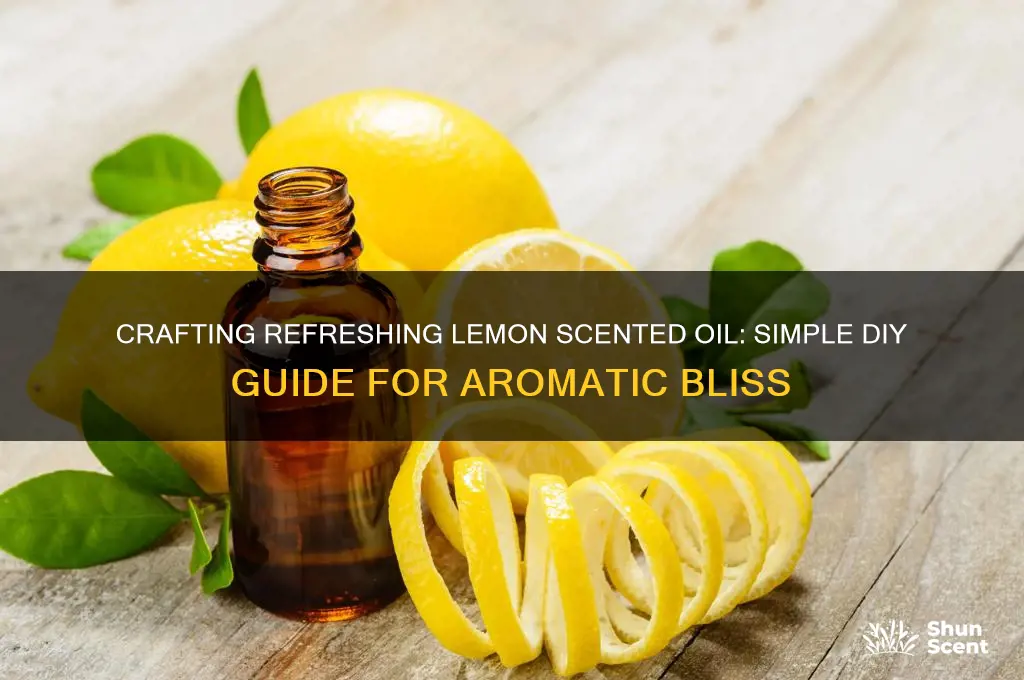 how to make lemon scented oil