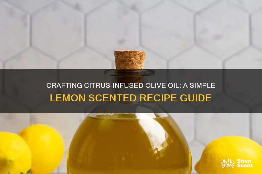 how to make lemon scented olive oil