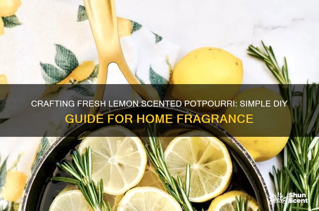 how to make lemon scented potpourri