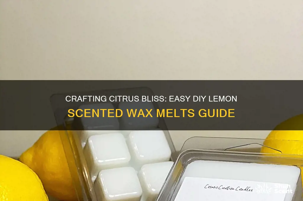 how to make lemon scented wax melts
