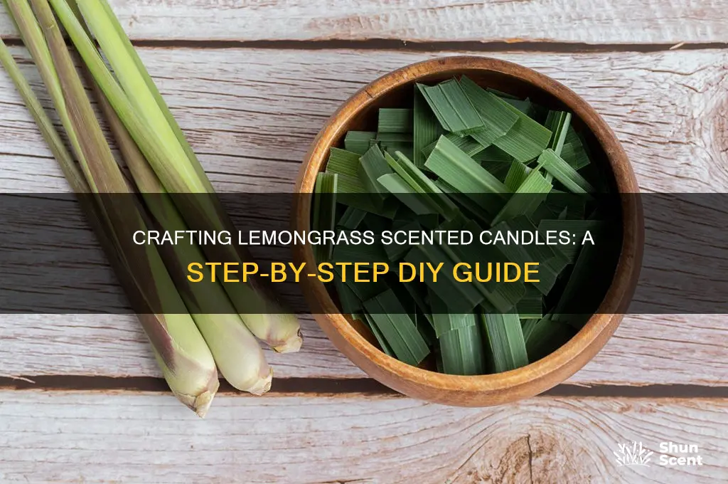how to make lemongrass scented candles