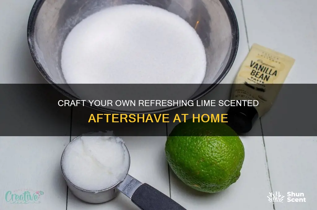 how to make lime scented aftershave