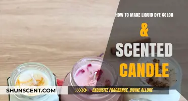 Crafting Liquid Dye Colored & Scented Candles: A DIY Guide