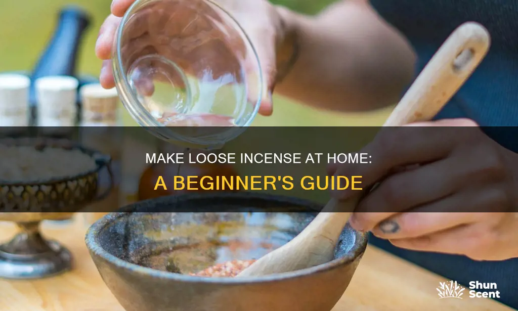how to make loose incense at home