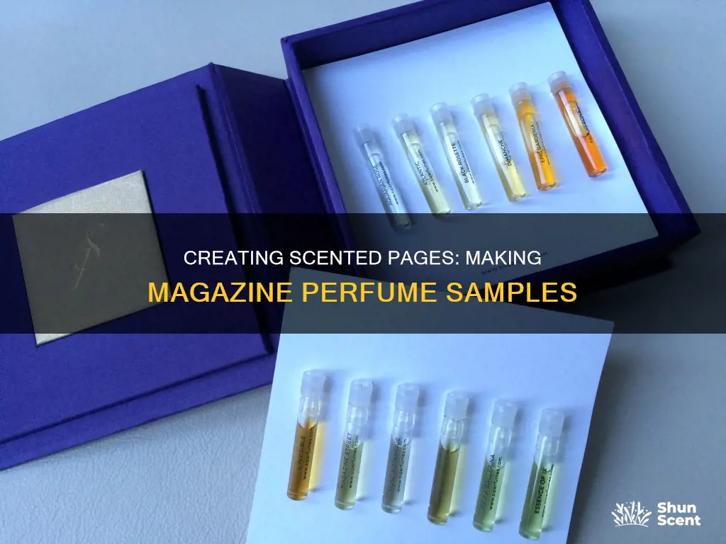 how to make magazine perfume samples