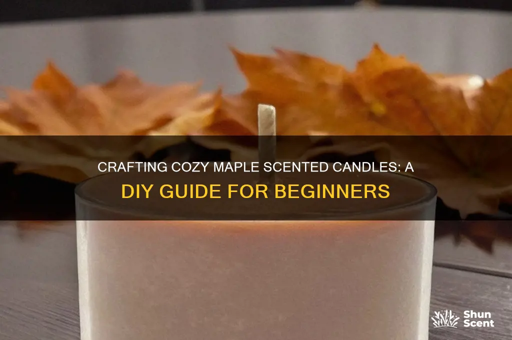 how to make maple scented candles