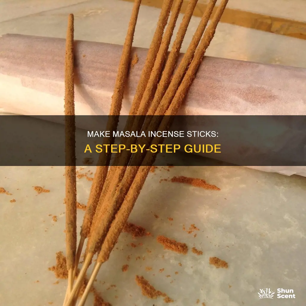 how to make masala incense stick