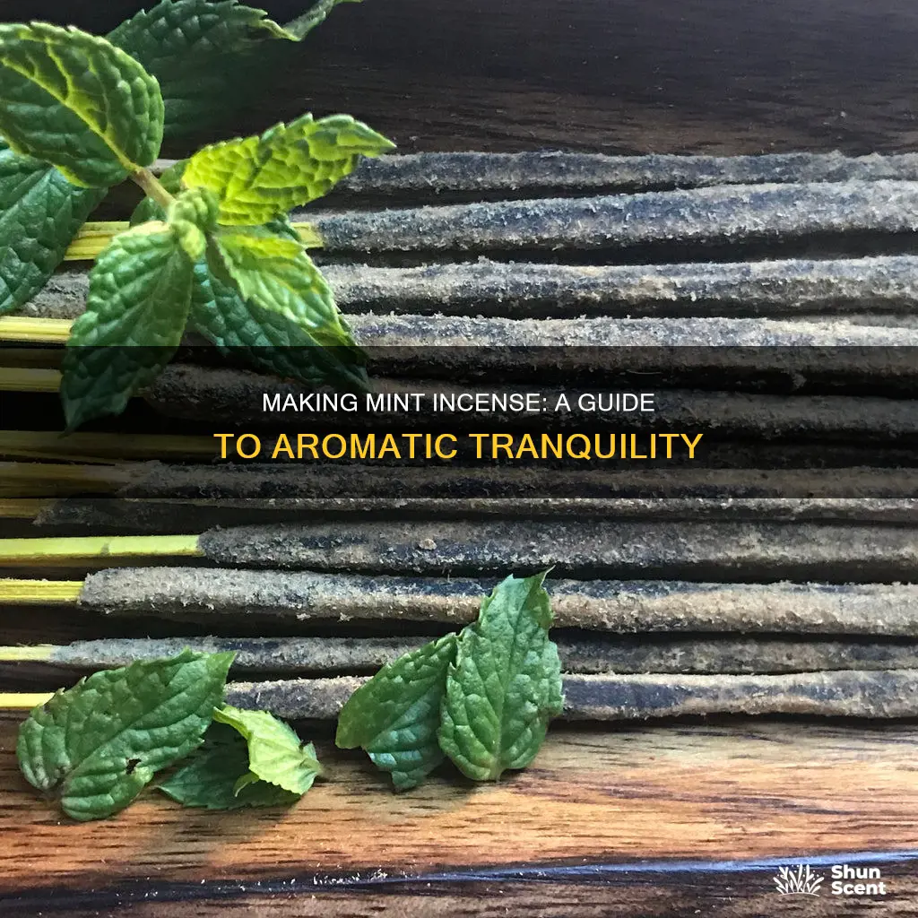 how to make mint incense