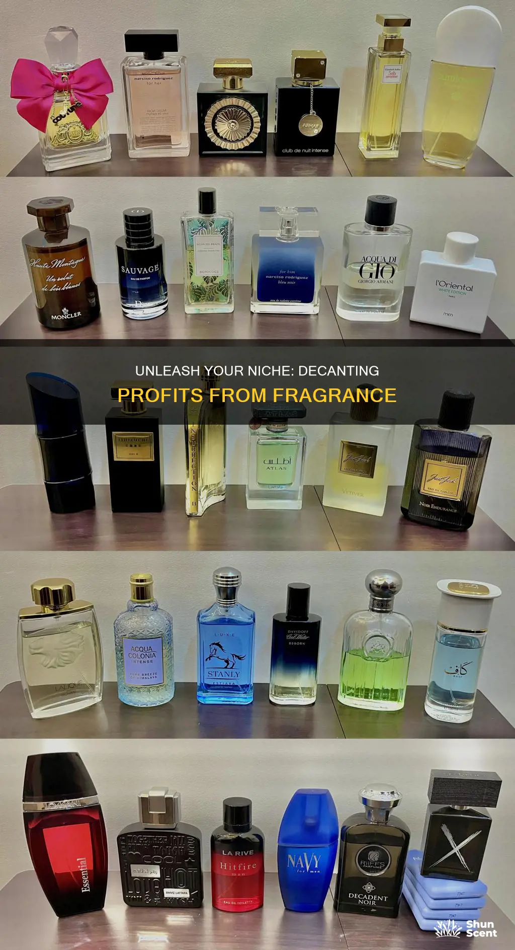 how to make money decanting fragrances