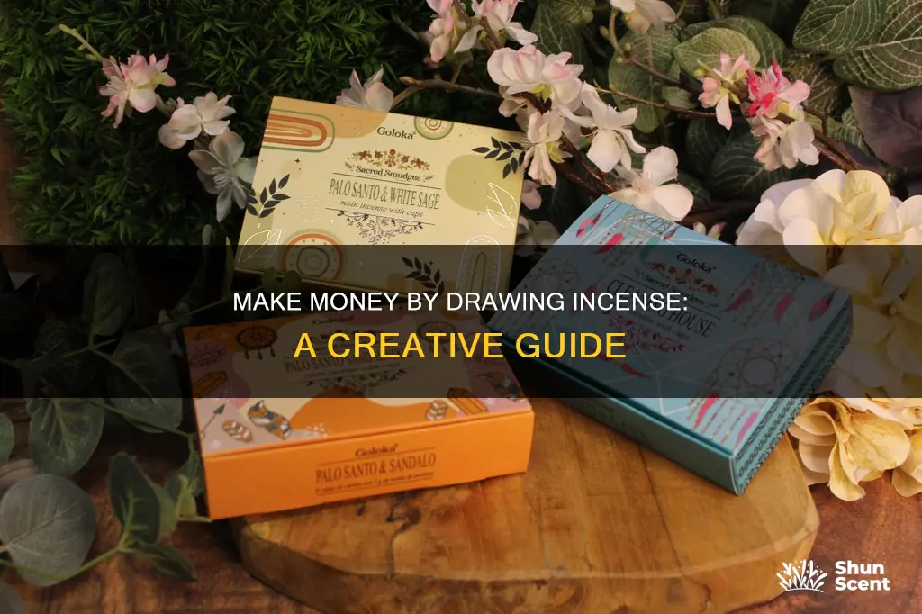 how to make money drawing incense