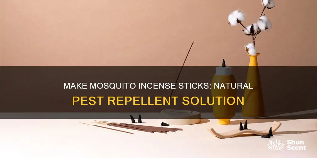 how to make mosquito incense stick