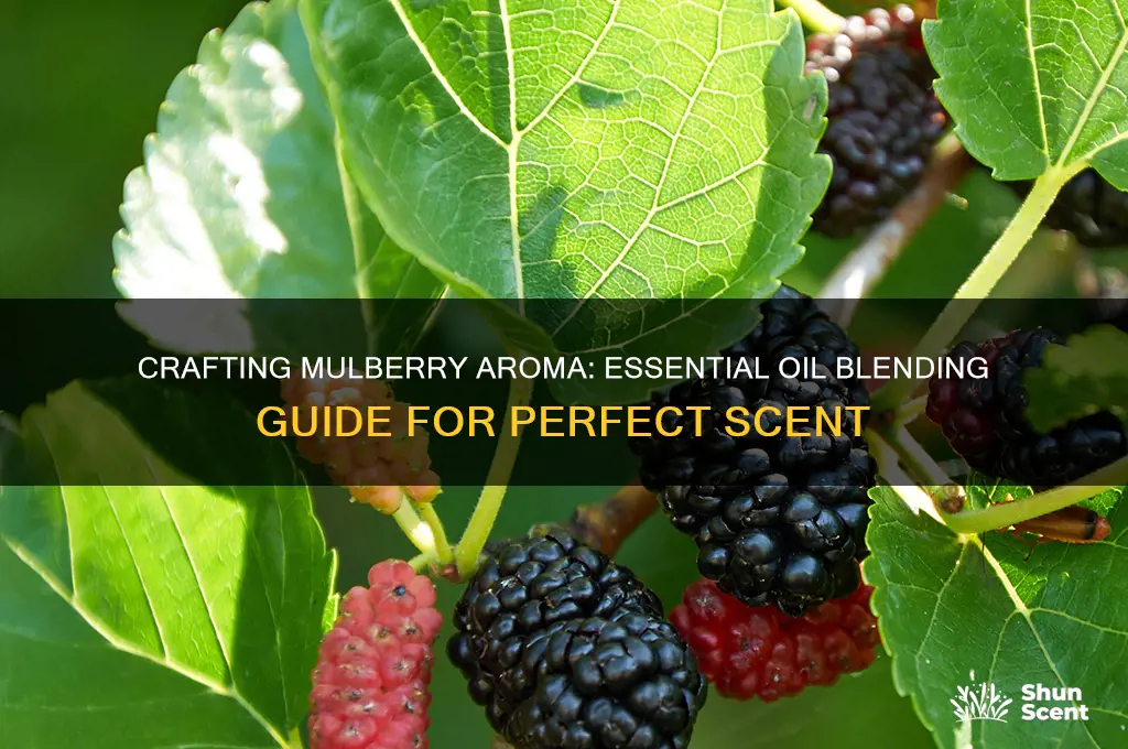 how to make mulberry scent from essential oil
