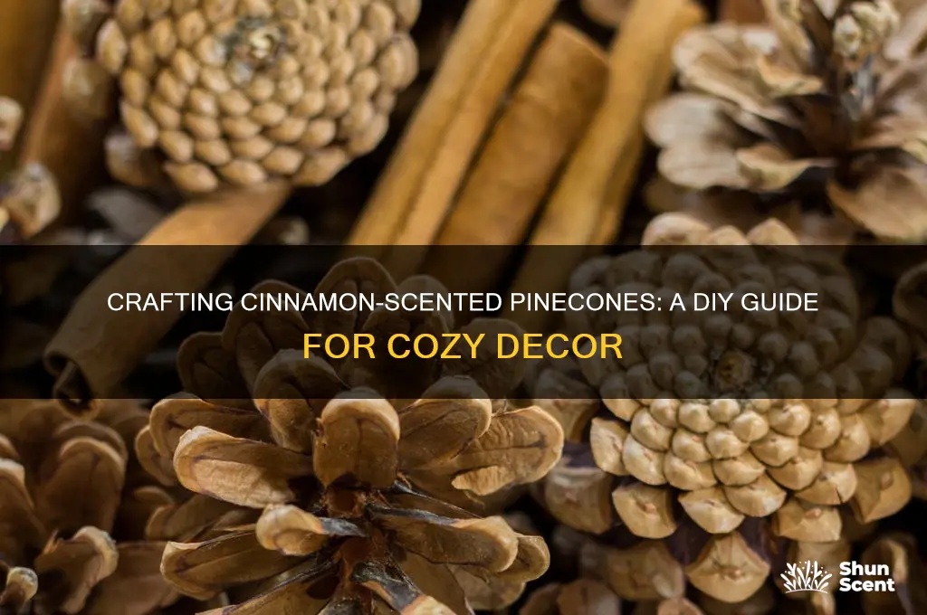 how to make my own cinnamon scented pinecones