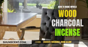 Handcrafting Charcoal Incense from Myrtle Wood
