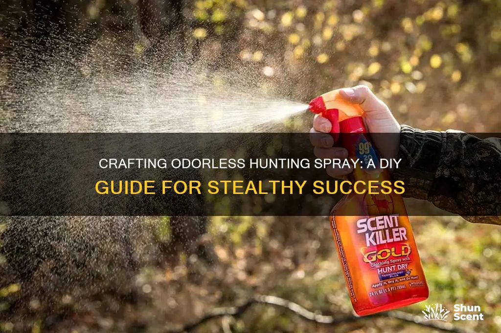 how to make no scent spray for hunting