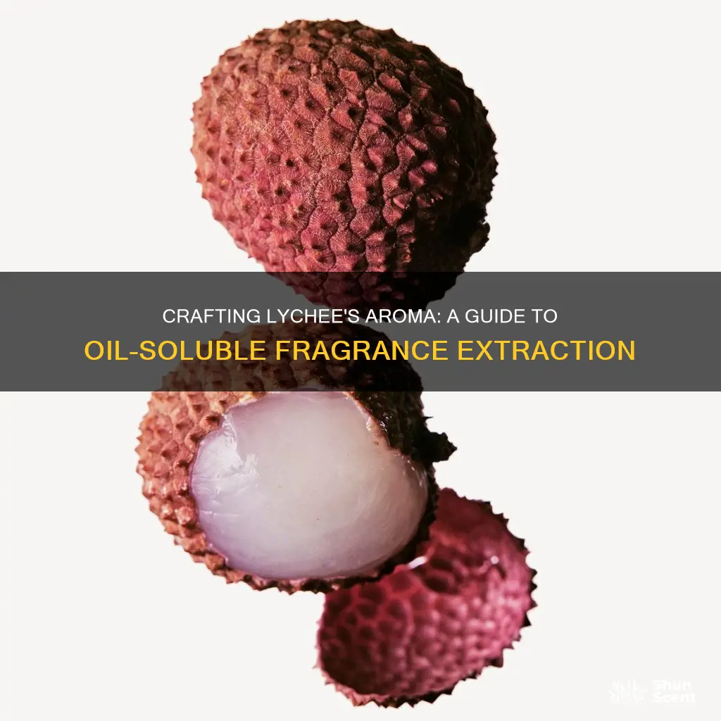 how to make oil soluble fragrance extract from lychee