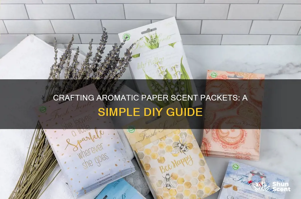 how to make paper scent packets