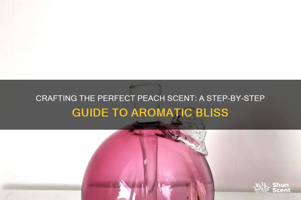 how to make peach scent