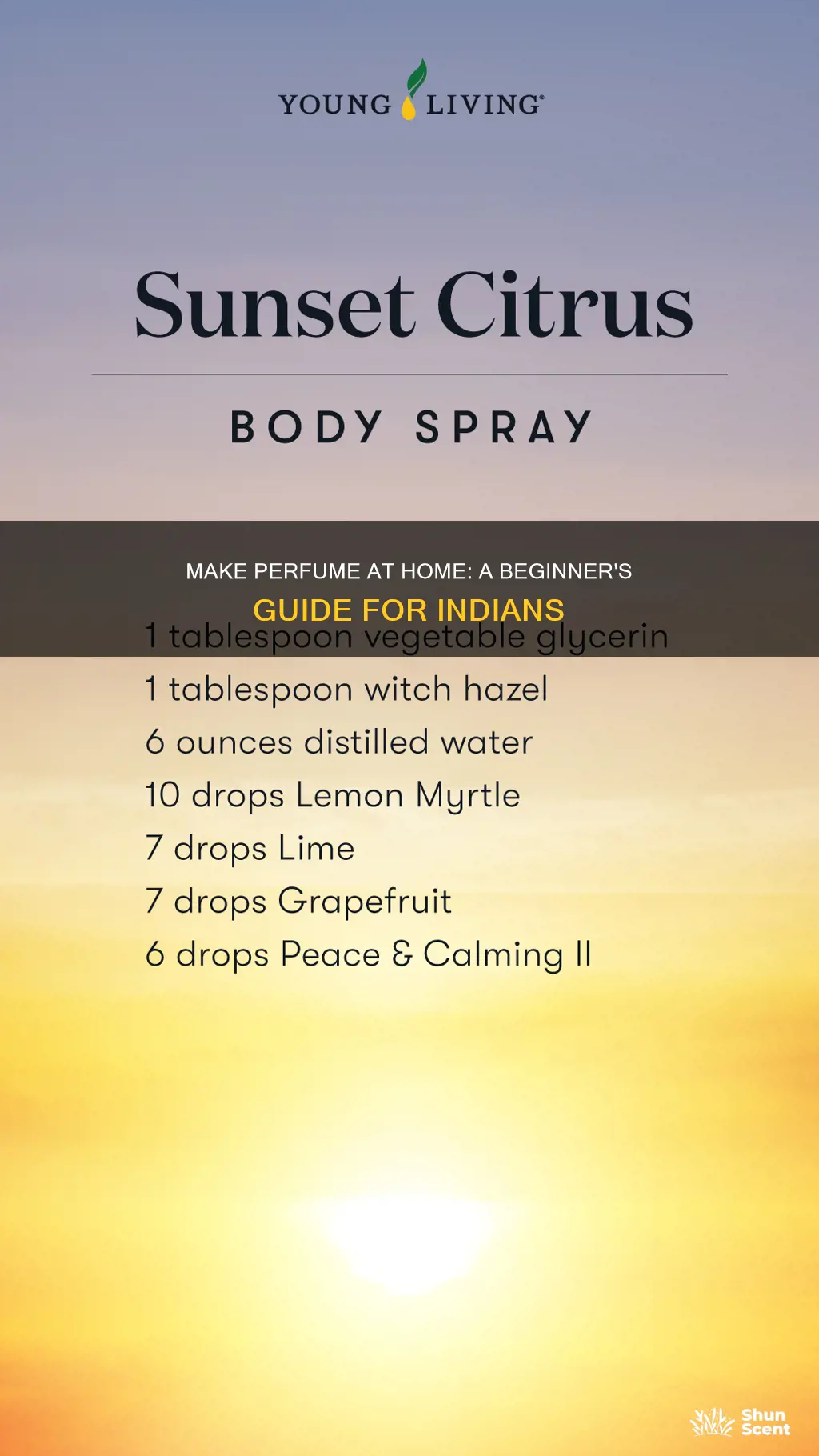 how to make perfume at home in india